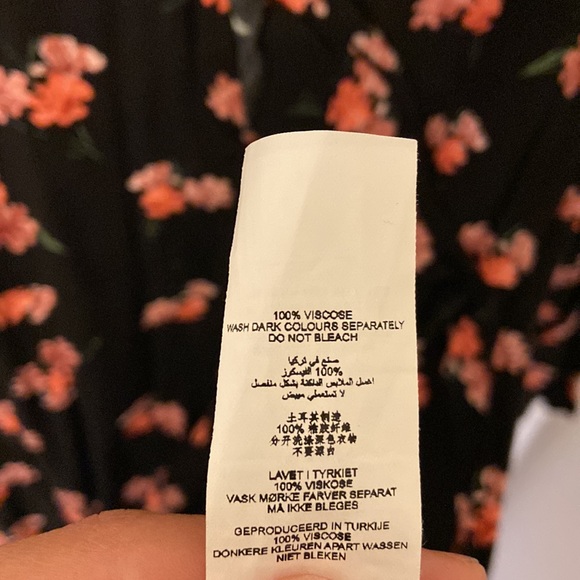 Misguided floral wrap dress - size US 6 - Picture 5 of 5